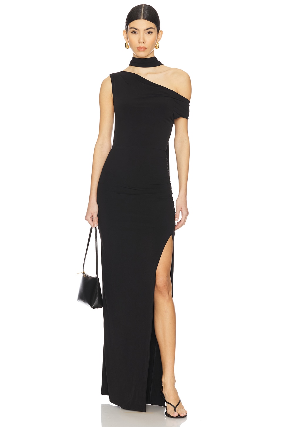 LPA Lia Maxi Dress in Black