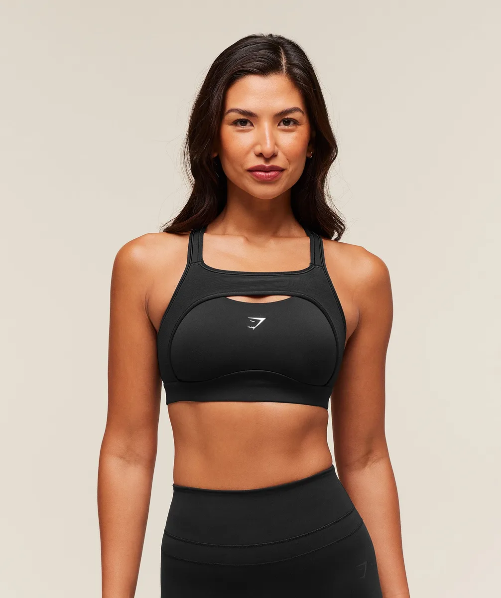 Gymshark Alpha High Support Sports Bra - Black