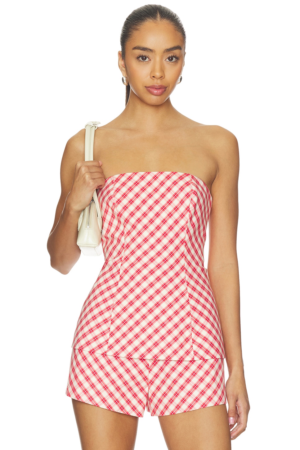 Tularosa Rae Top in Red Gingham