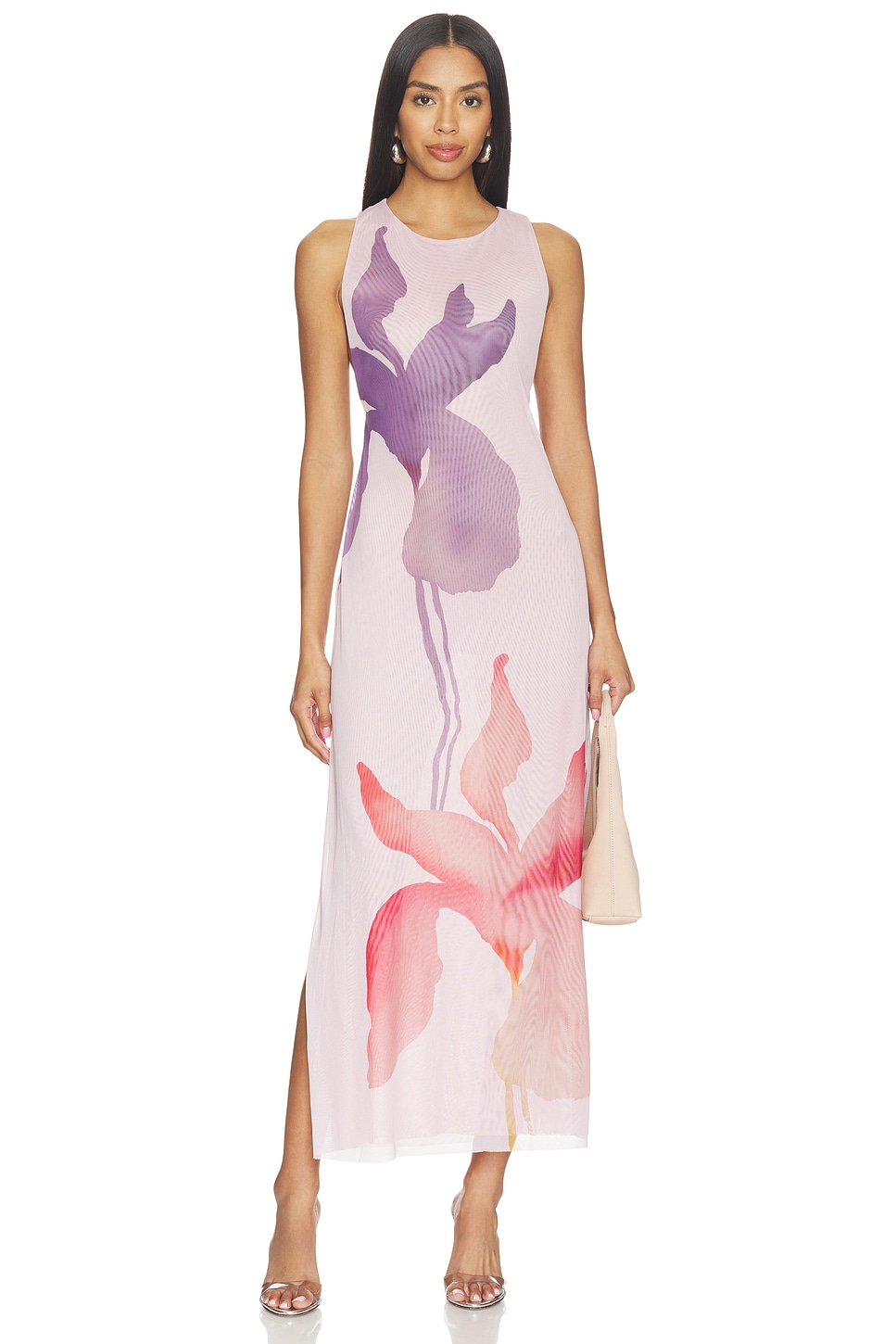 Vix Swimwear Twist Long Cover Up Dress in Multi