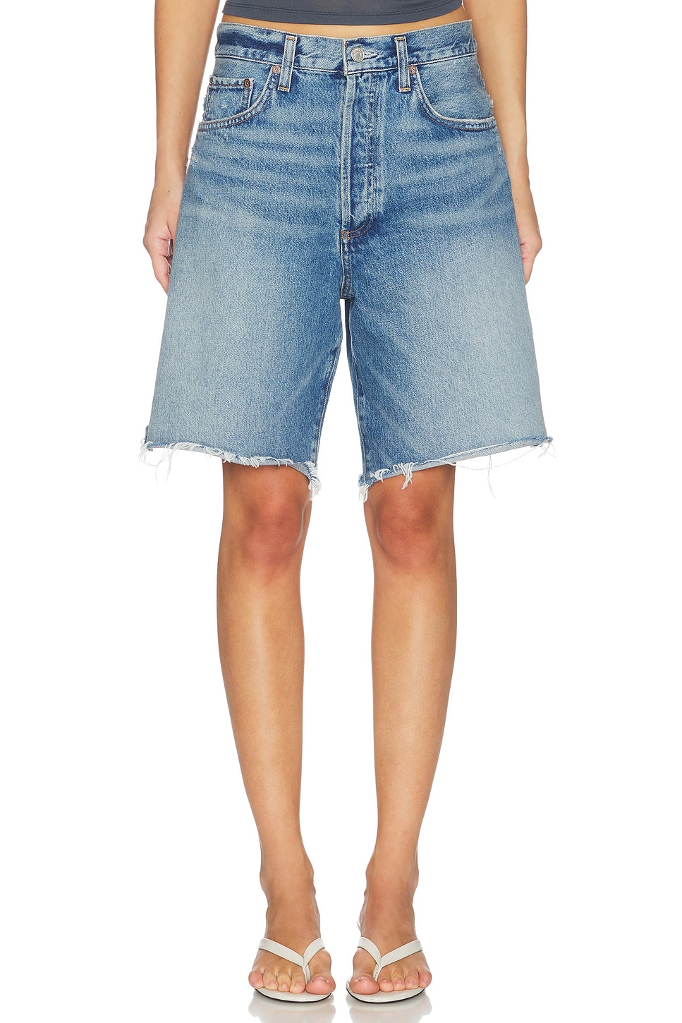 AGOLDE Indra Short Hip Slung Baggy in Journal