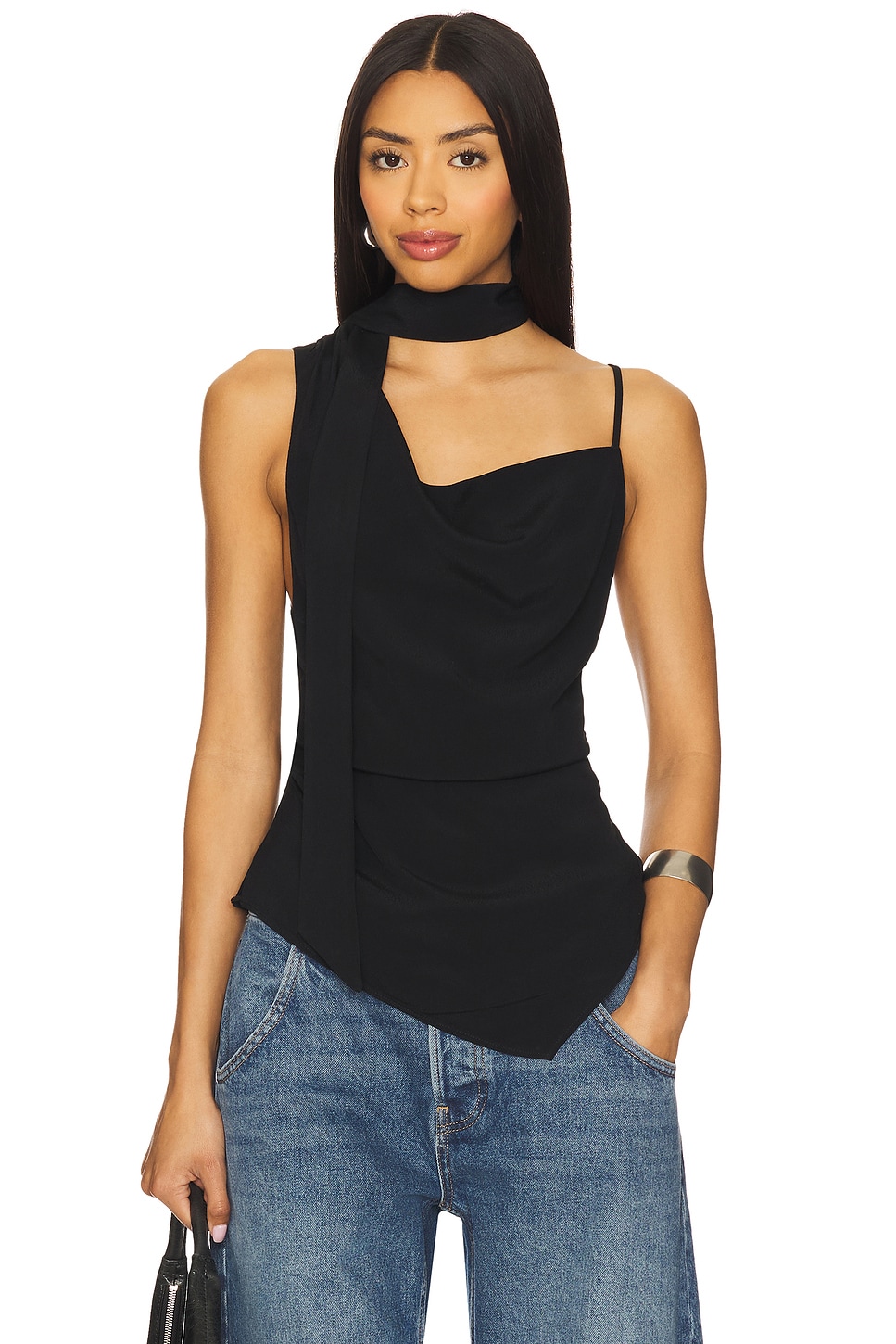 Free People True To You Tank in Black