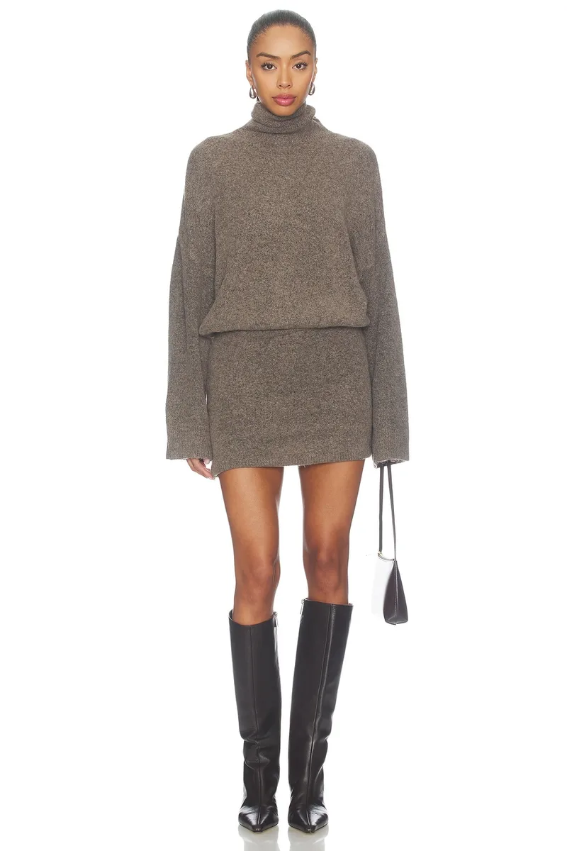 SNDYS Marlowe Mini Dress in Ash Marle