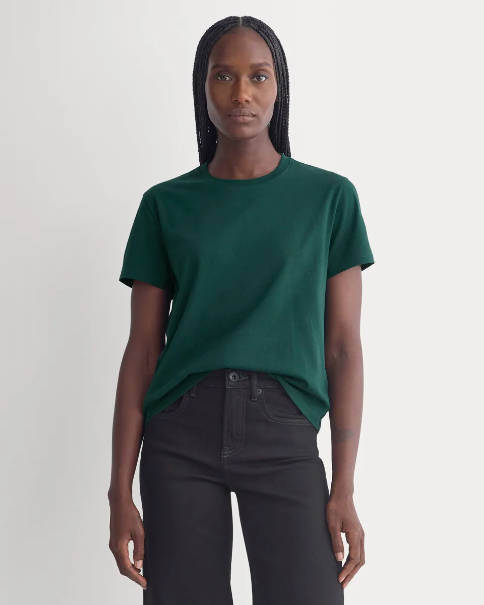 The Box-Cut Tee in Essential Cotton | Ponderosa Pine | No Pocket