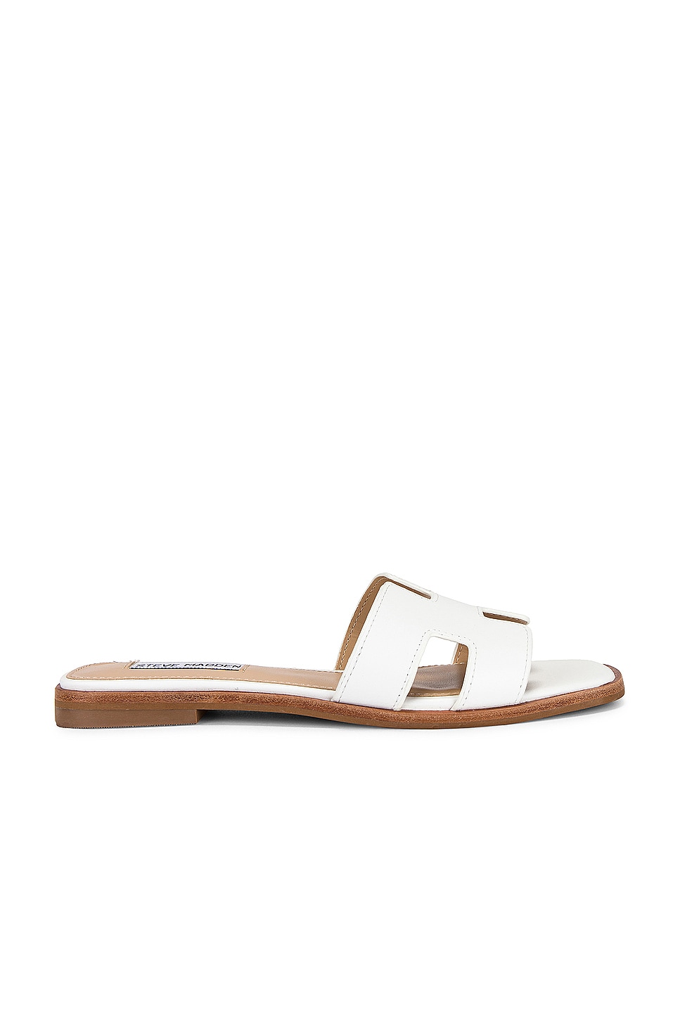 Steve Madden Hadyn Sandal in White Leather