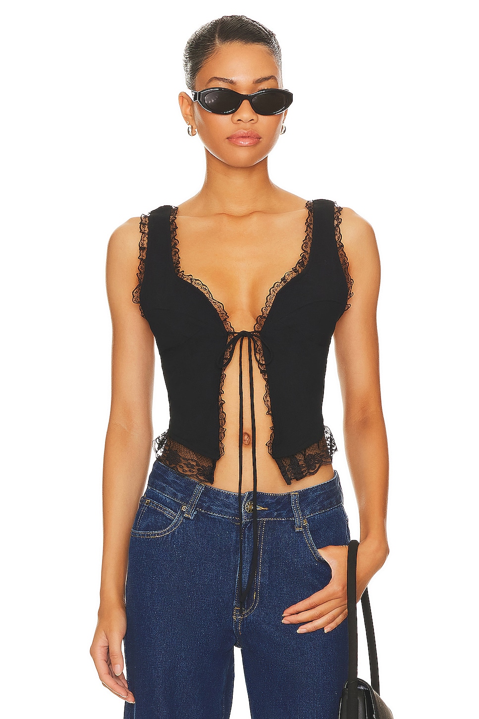 LIONESS Resurgence Cami in Onyx