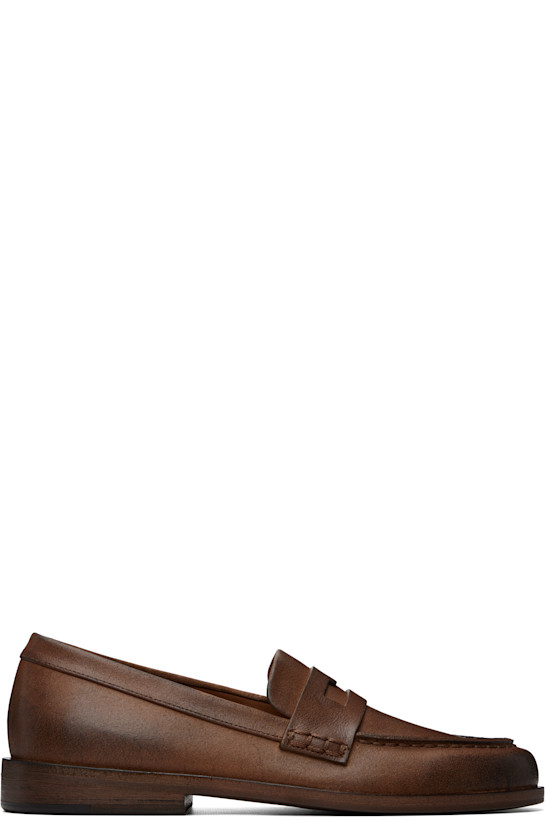 Brown Mocasso Leather Loafers
