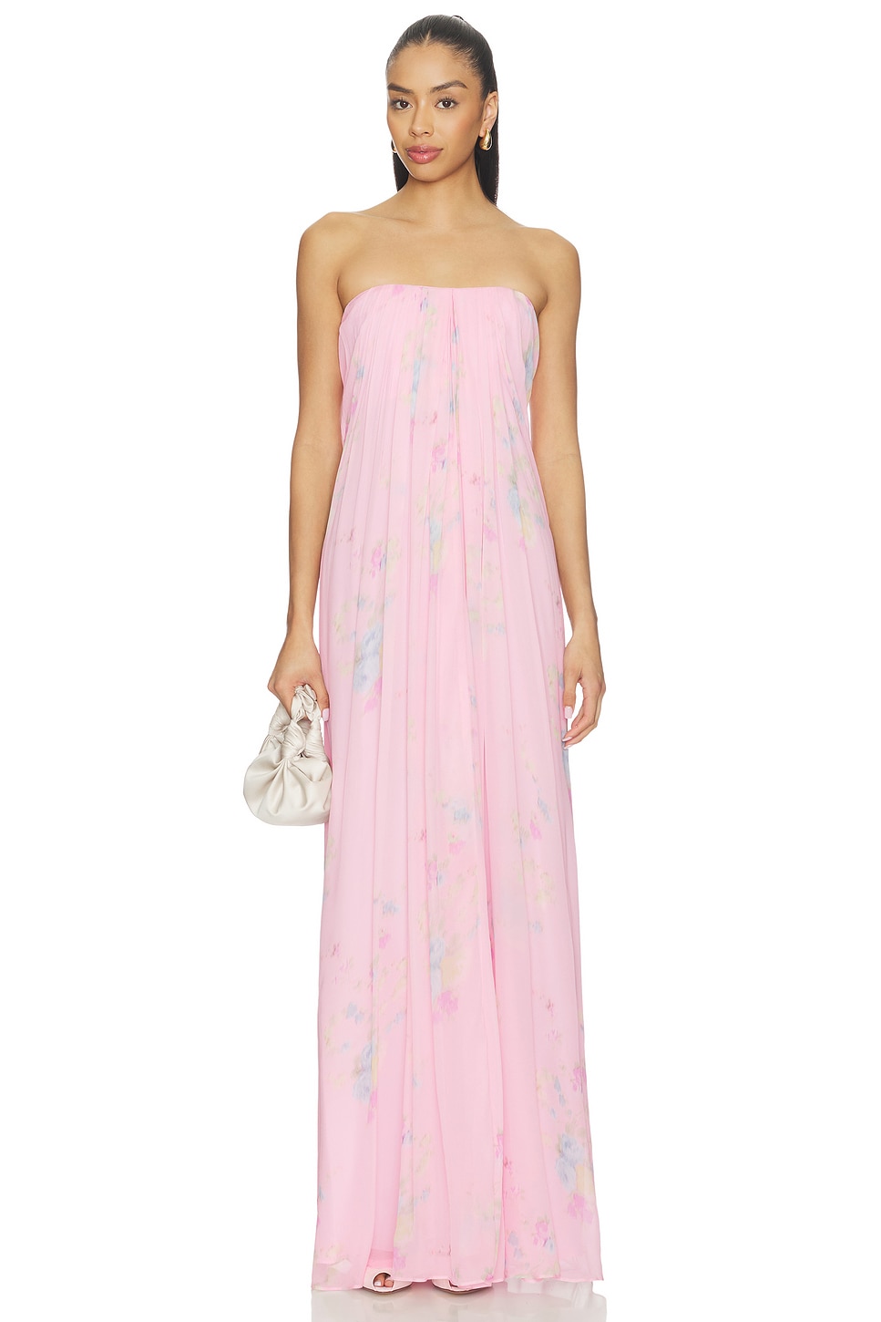 LoveShackFancy Emara Dress in Rosy Trellis