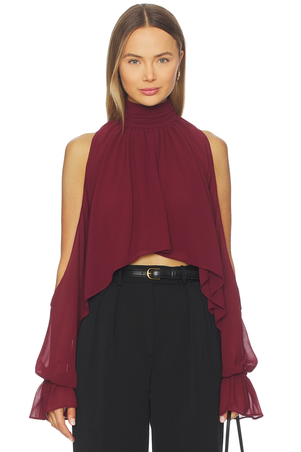 Lovers and Friends Felicity Top in Oxblood