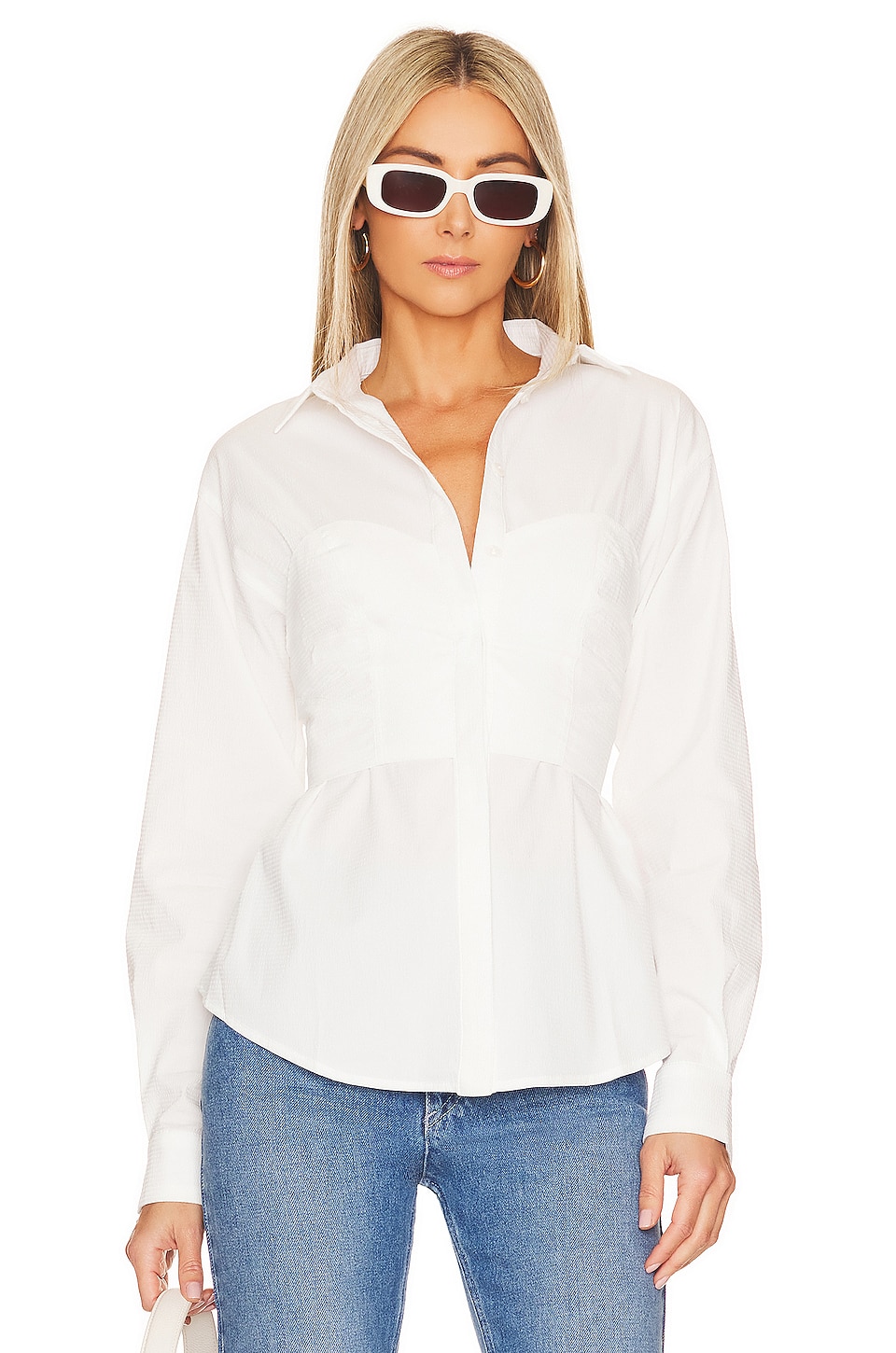 SOVERE Capture Corset Top in Milk