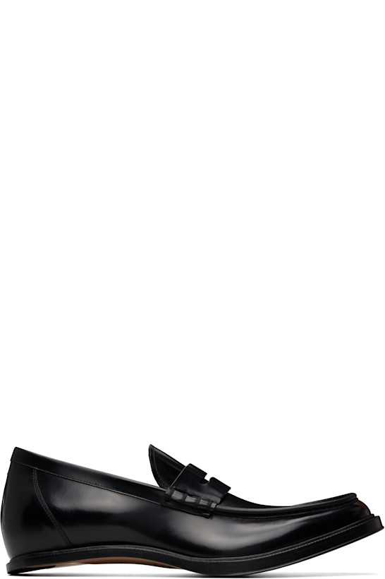 Black Heel-less Loafers