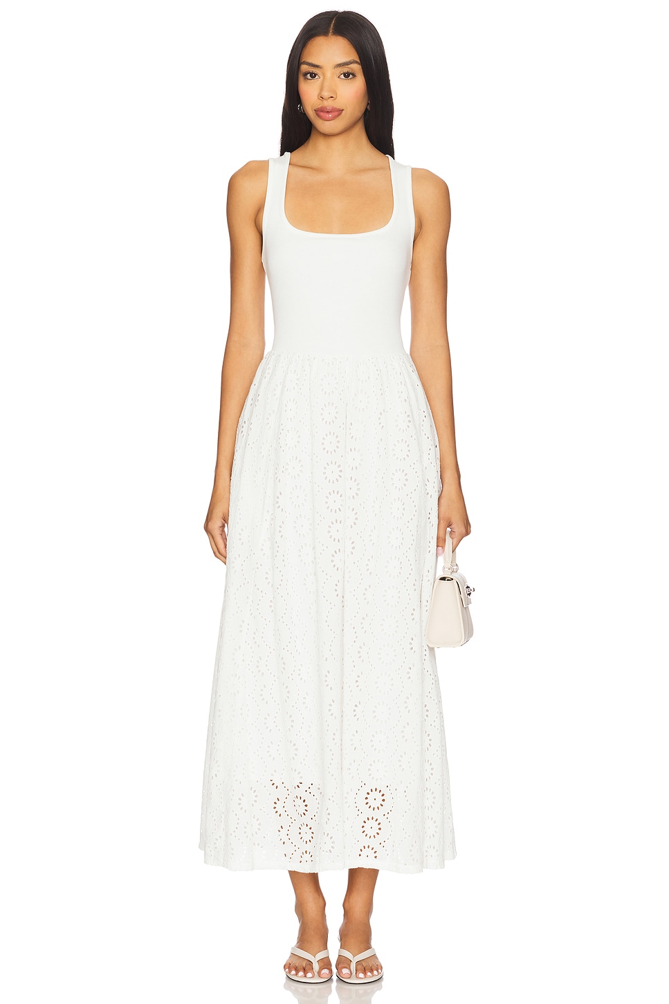 PAIGE Morel Dress in White