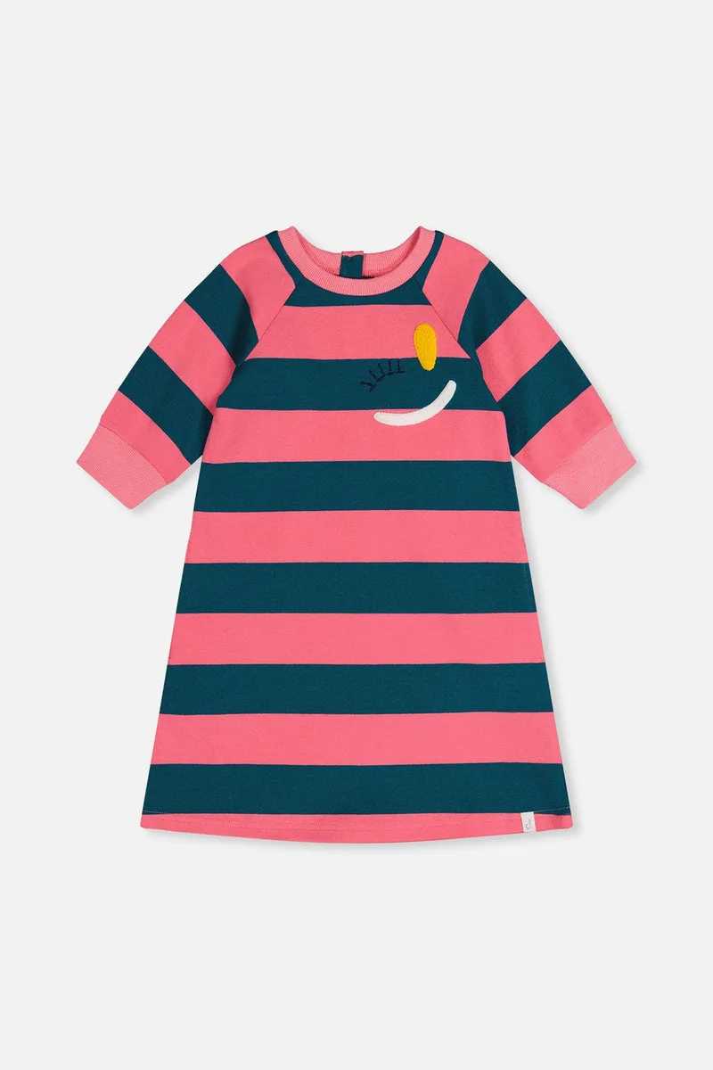 Relaxed Knit Engineer Stripe Dress (Big Kid, Little Kid, Toddler)