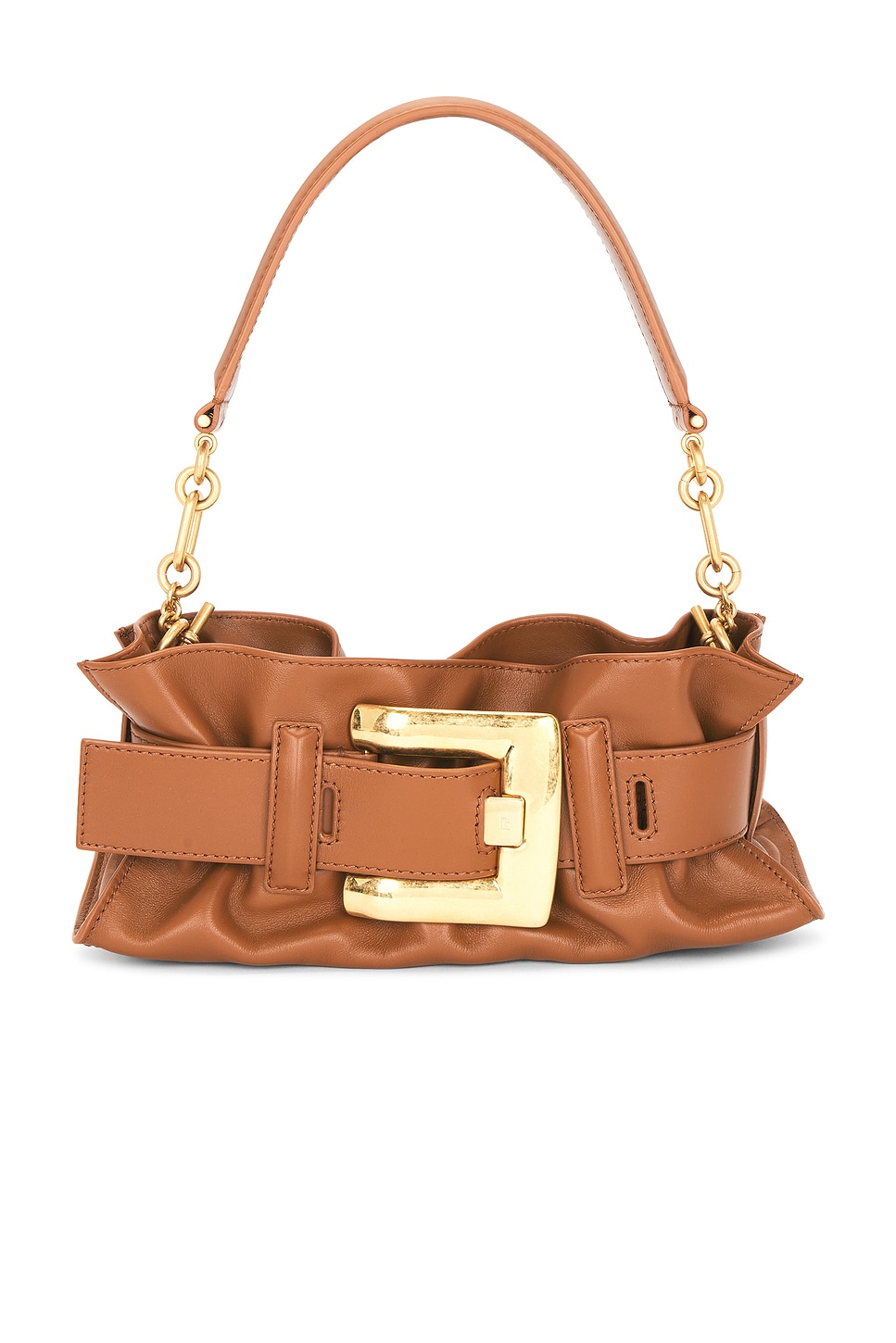 BALMAIN Mini Anthem Bag in Caramel
