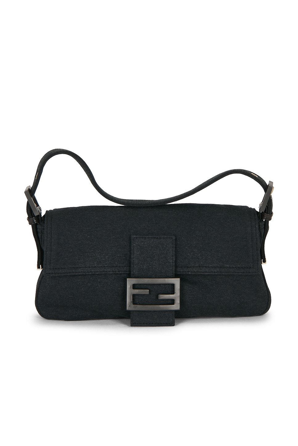 FWRD Renew Fendi Baguette Shoulder Bag in Gray