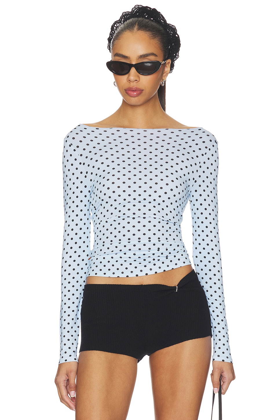 Miaou Amelia Top in Blue