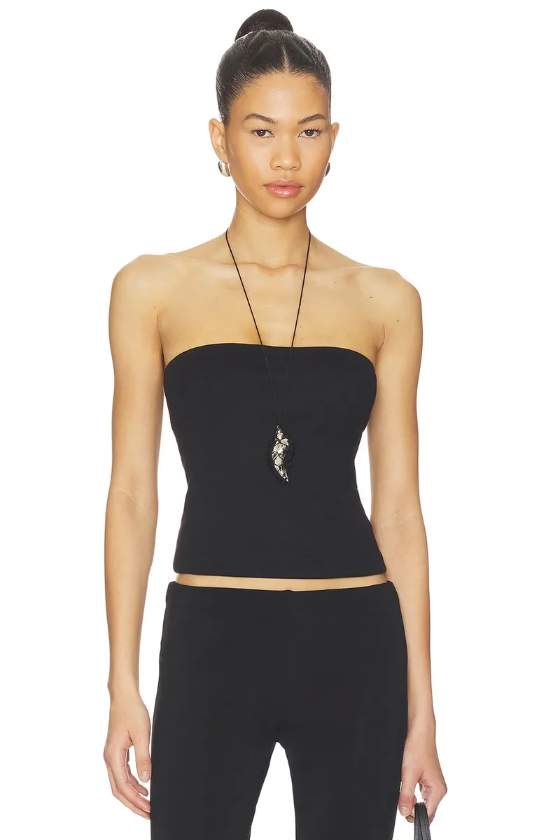 Rue Sophie Demi Top in Black
