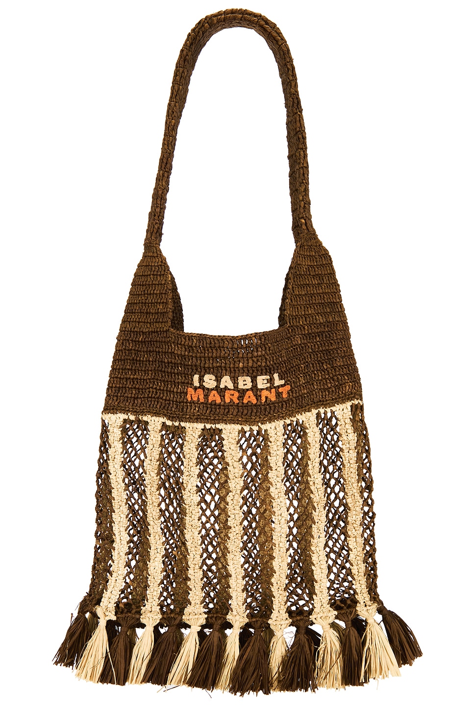 Isabel Marant Praia Small Bag in Natural & Brown