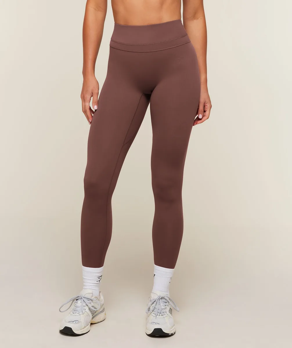 Gymshark Whitney High-Rise Regular Leggings - Espresso Brown