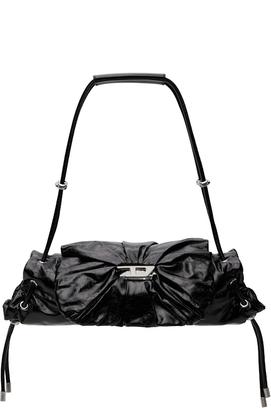 Black Scrunch-D-Small Shoulder Bag