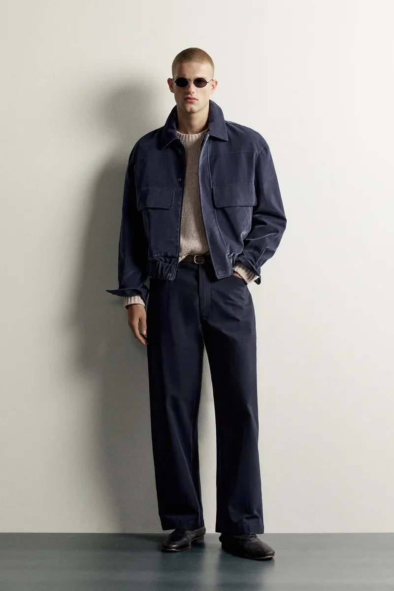 CROPPED VELOUR JACKET