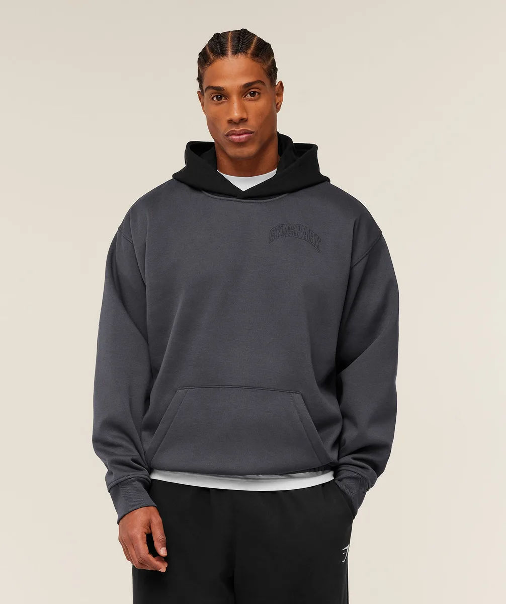 Gymshark Collegiate Tech Hoodie - Onyx Grey