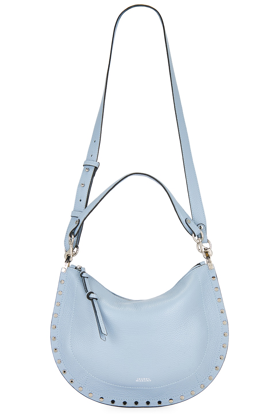 Isabel Marant Oskan Soft Zip Bag in Light Blue