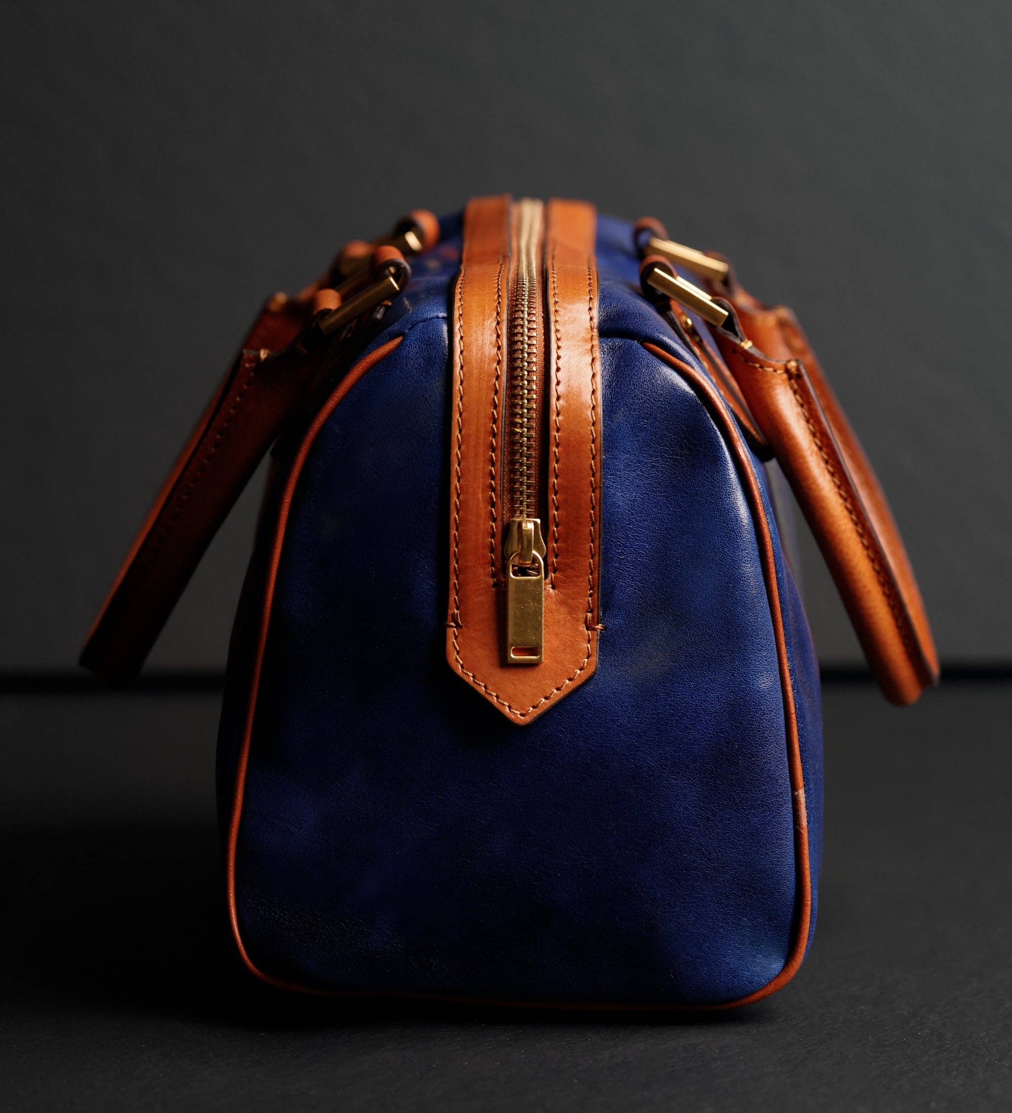 Leather Barrel Bag - Image 8