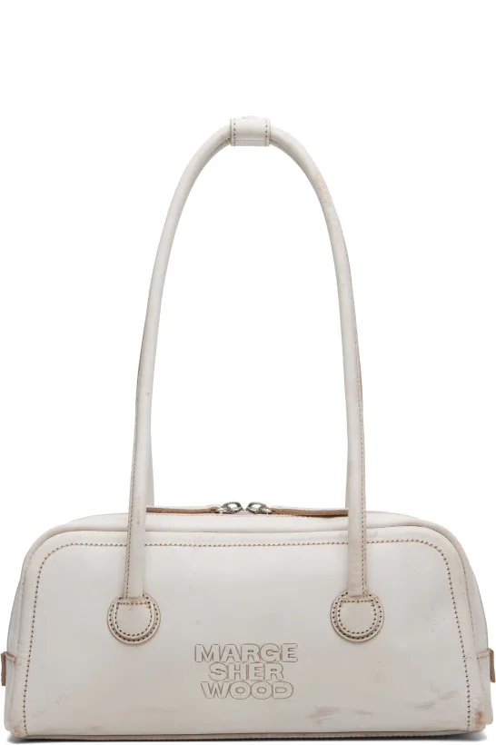White Soft Boston EW Bag