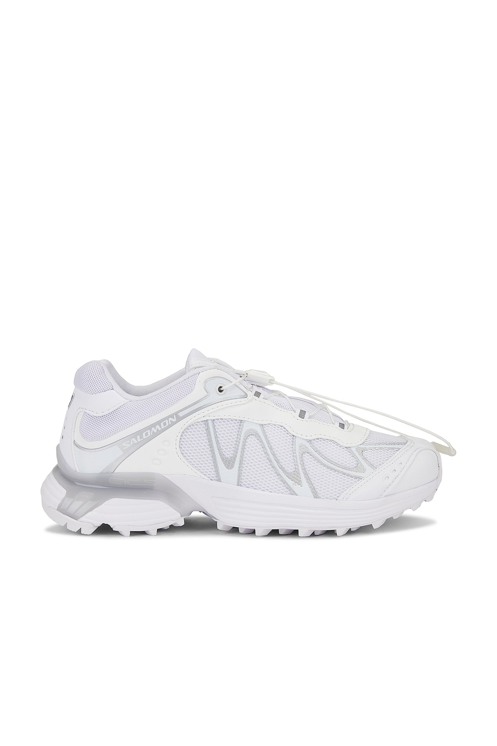 Salomon XT-Whisper in White, Lunar Rock, & Footwear Silver