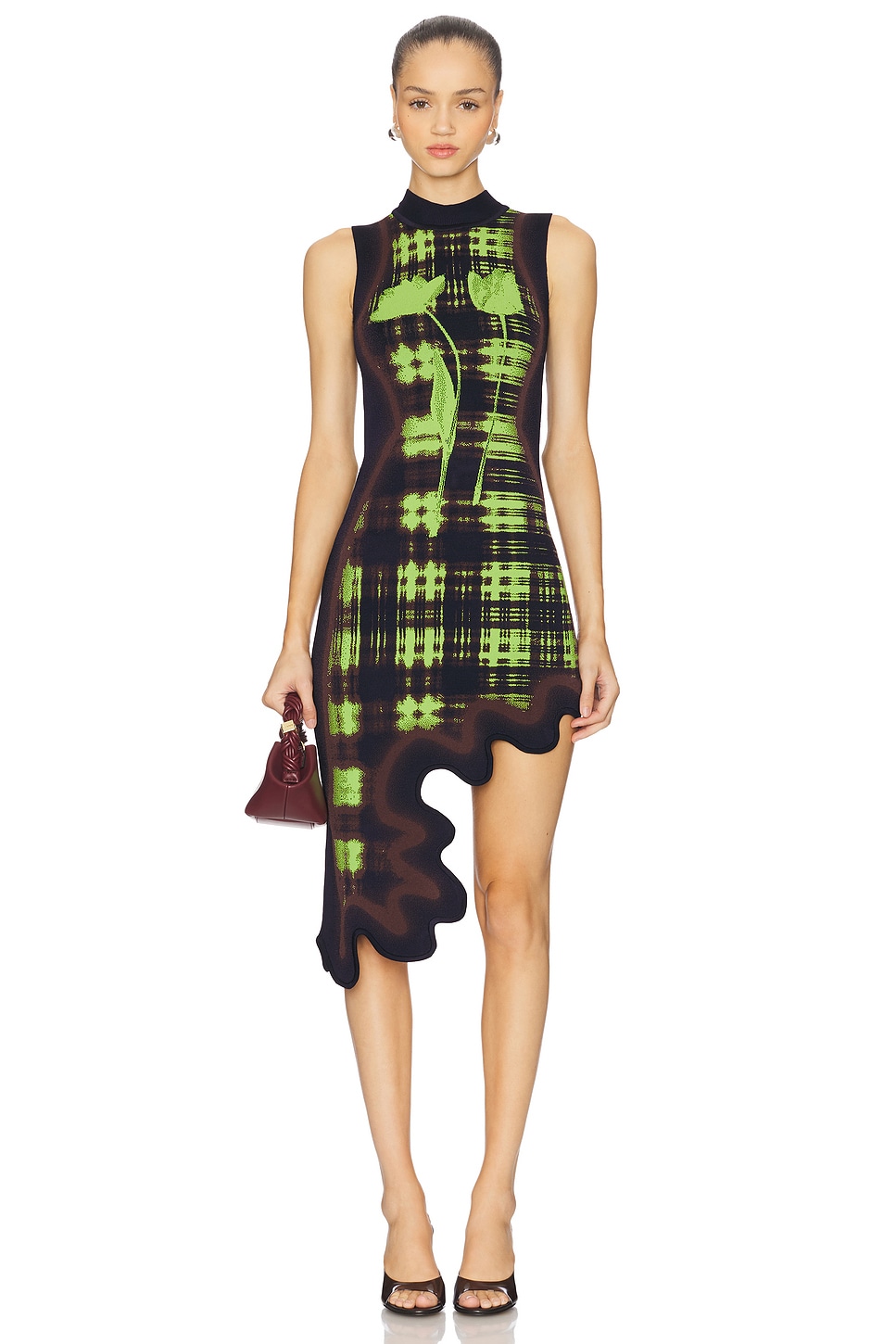 PH5 Brooklyn Wavy Dress in Neon Lime
