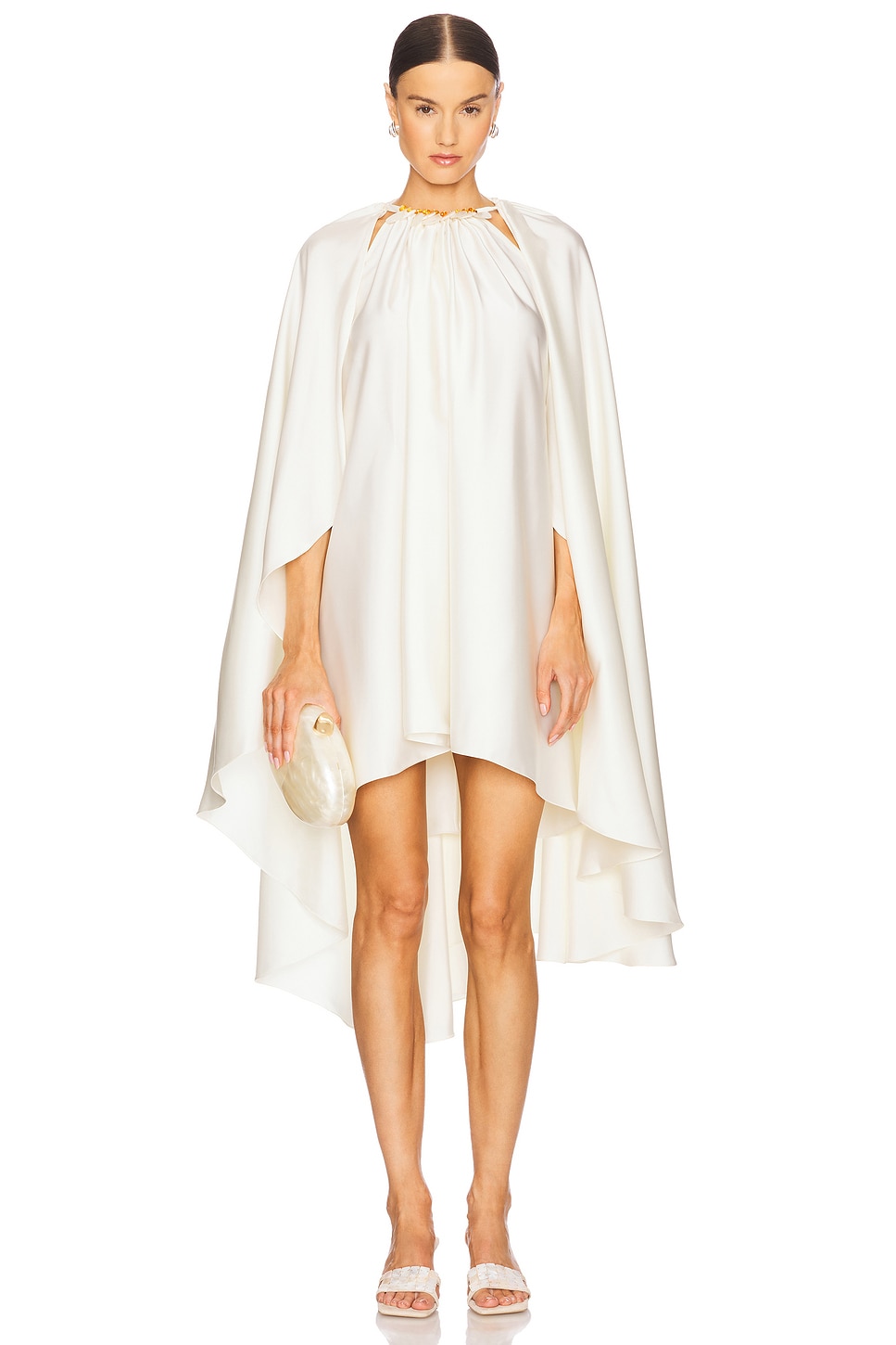 Mayle Vasquez ALEXANDER 迷你裙 in Off White