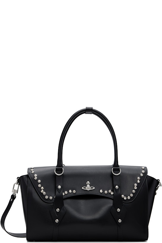 Black Bettina Medium Hand Bag