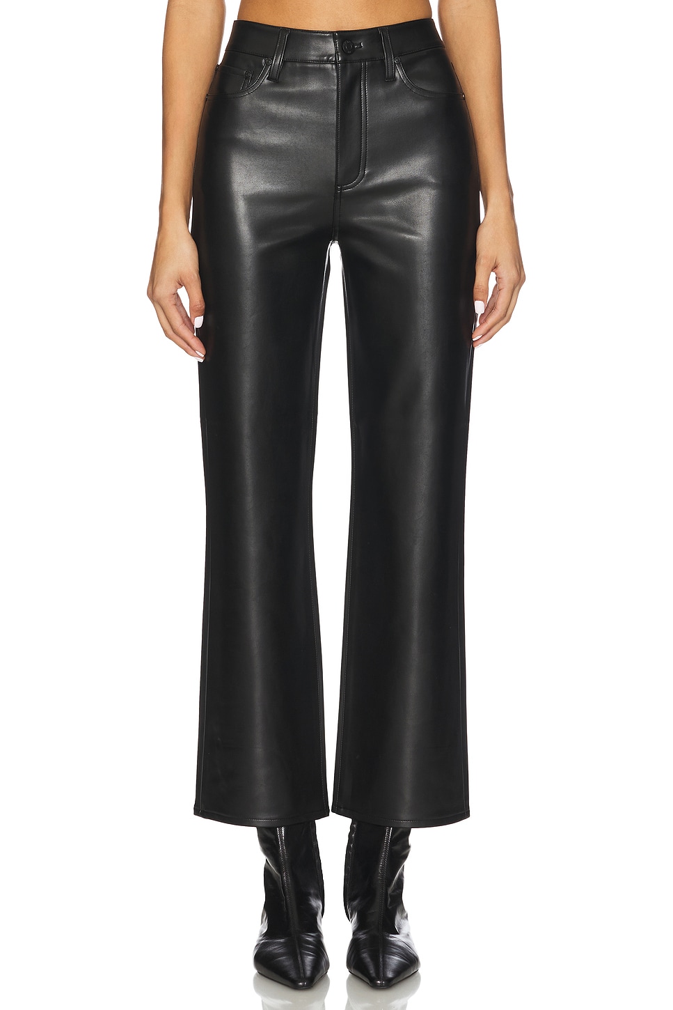 PISTOLA Ally High Rise Ankle Boot in Onyx