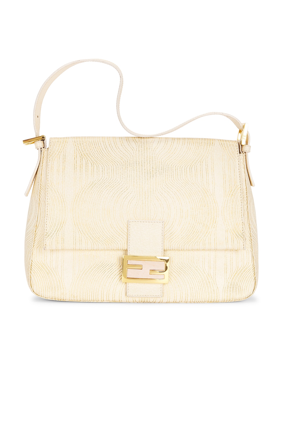 FWRD Renew Fendi Mama Baguette Shoulder Bag in Neutral