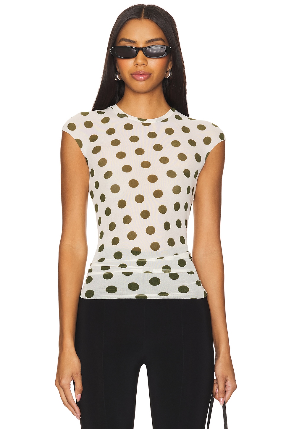 AFRM Nina Tee in Birch Dot