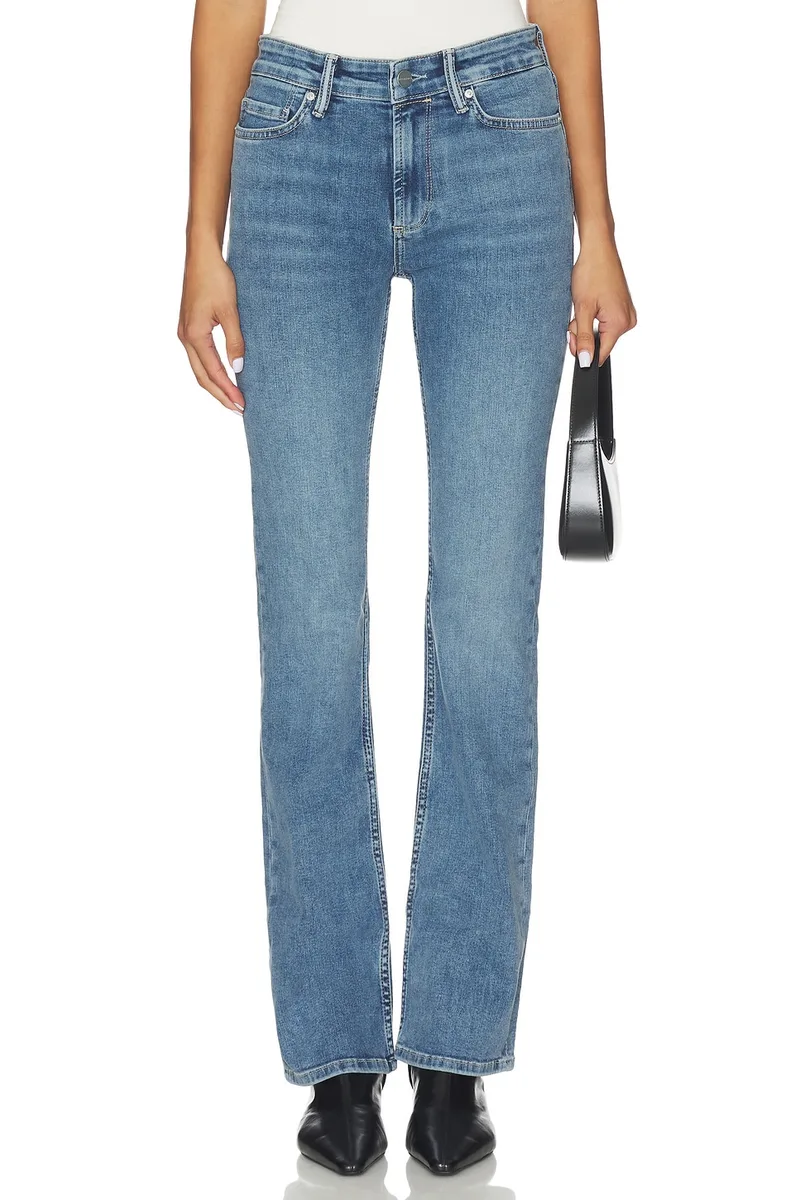 ALLSAINTS Haldan Slim Bootcut in Mid Indigo