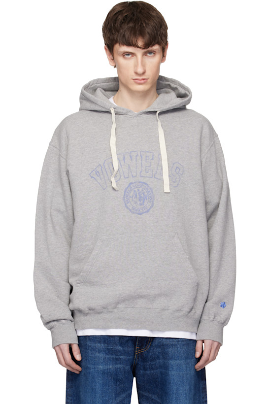 Gray Faded Collegiate Hoodie
