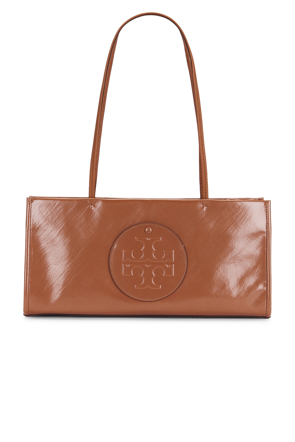 Tory Burch Ella East-West Tote Bag in Aged Tan