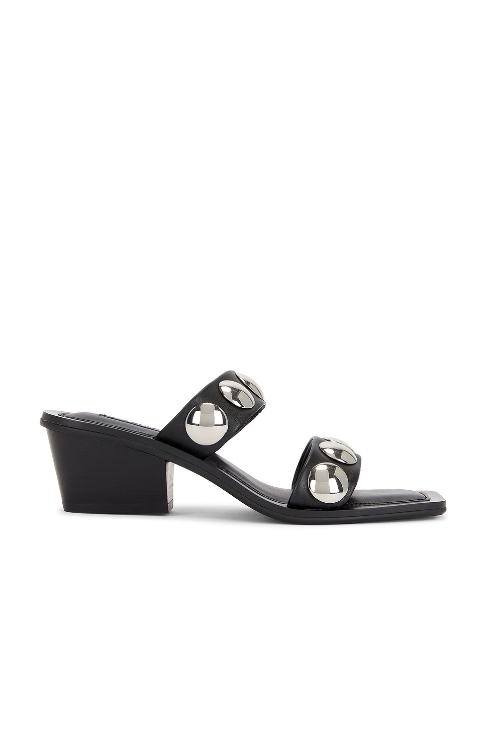 SENSO Kaylee II Sandal in Ebony Calf & Silver