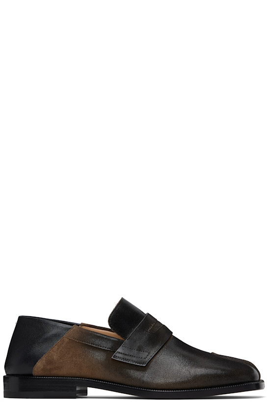 Black & Brown Tabi City Loafers