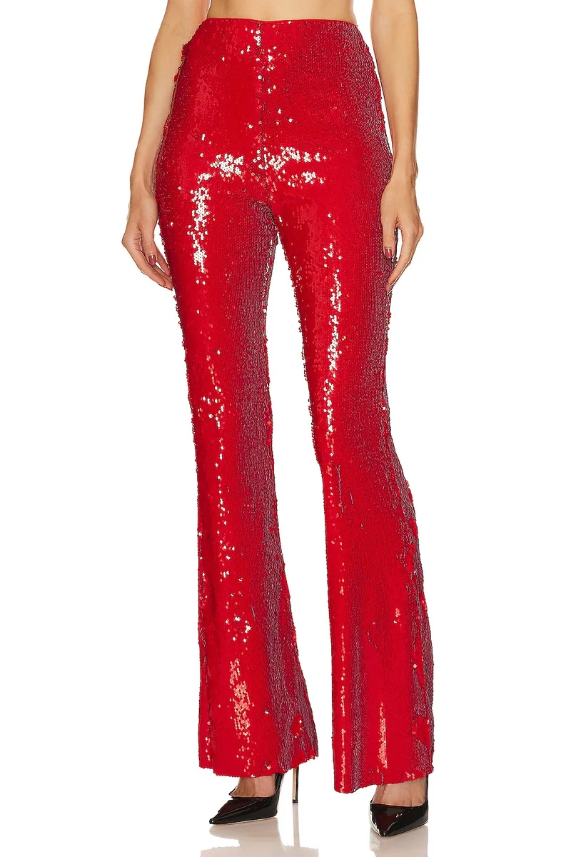 Michael Costello x REVOLVE Harlow Pant in Red