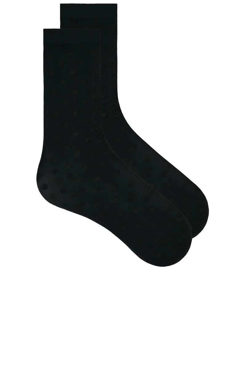 Wolford Daisy Socks in Black