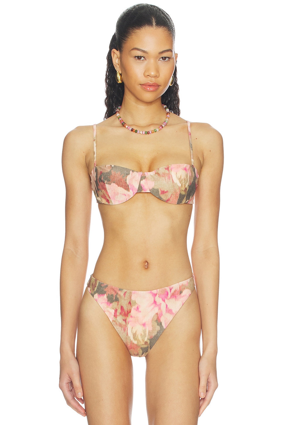 Juillet Ingrid Bikini Top in Heirloom Rose