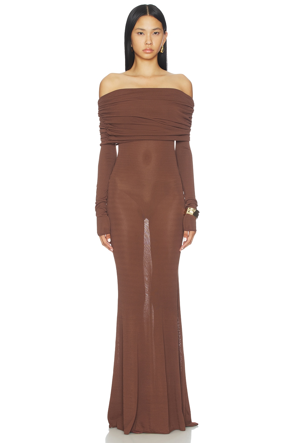 LPA MARREN 裙子 in Chocolate Brown