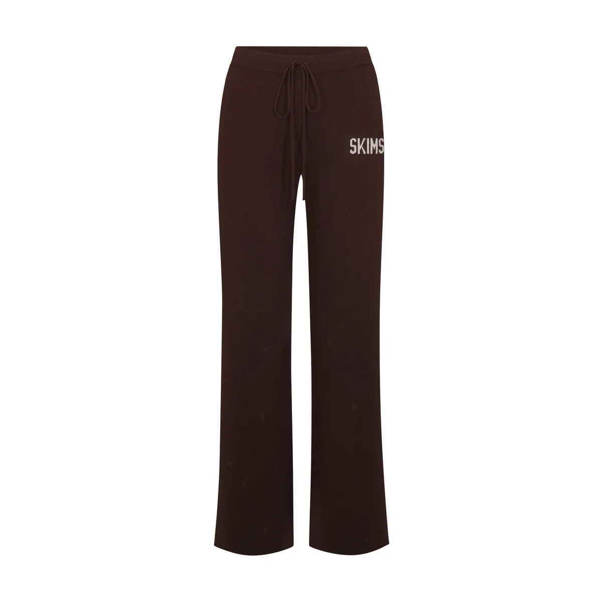 SWEATER KNIT LOGO PANT | COCOA EGRET