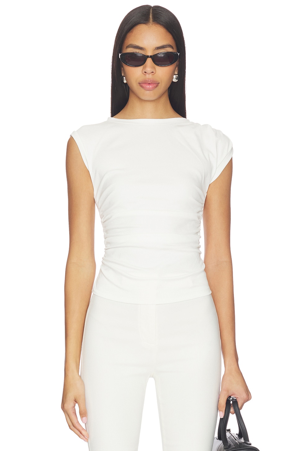 ALL THE WAYS Lurice Muscle Tee in White