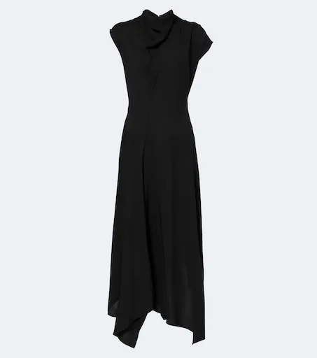 Draped midi dress