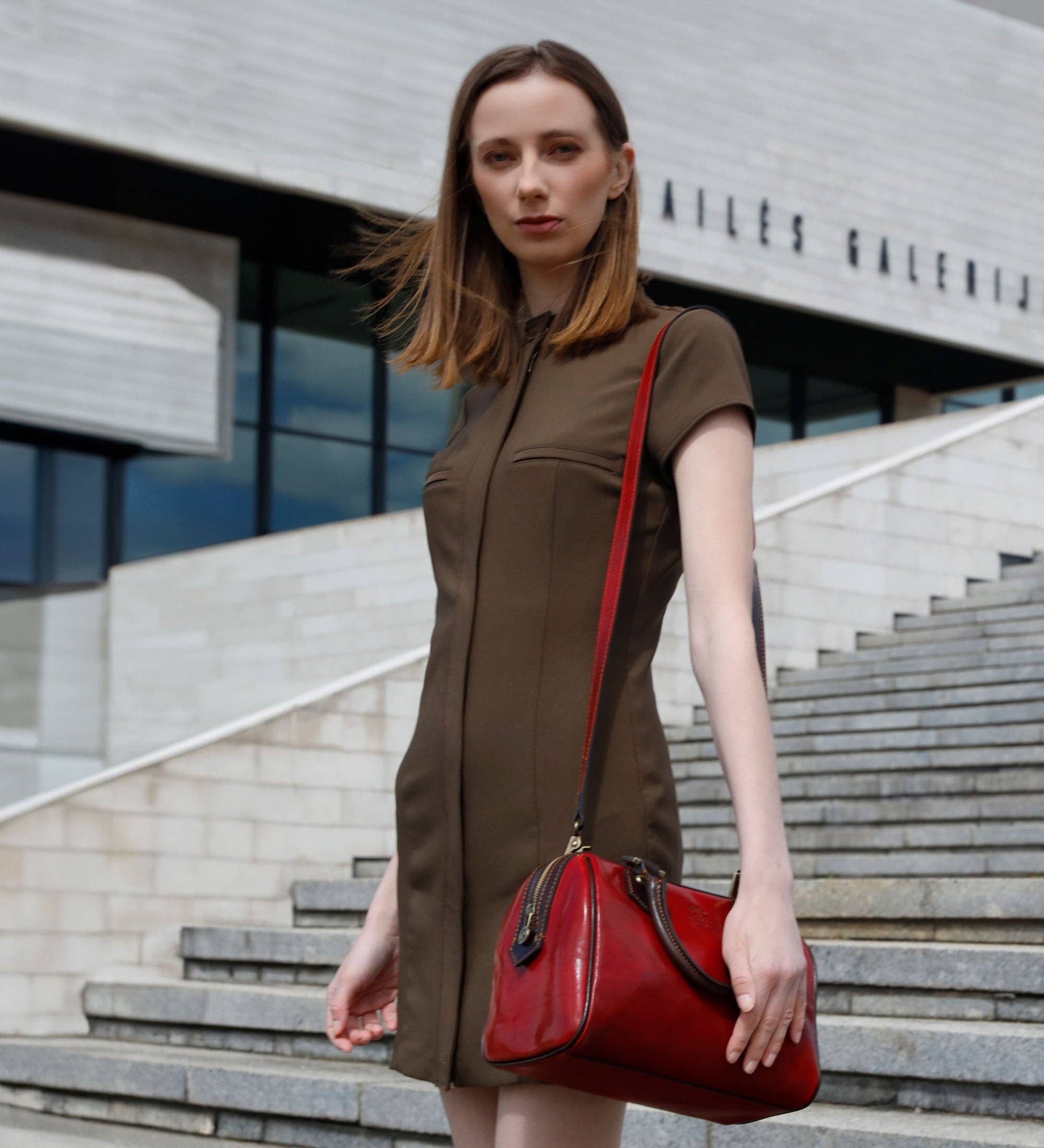 Leather Barrel Bag - Image 25