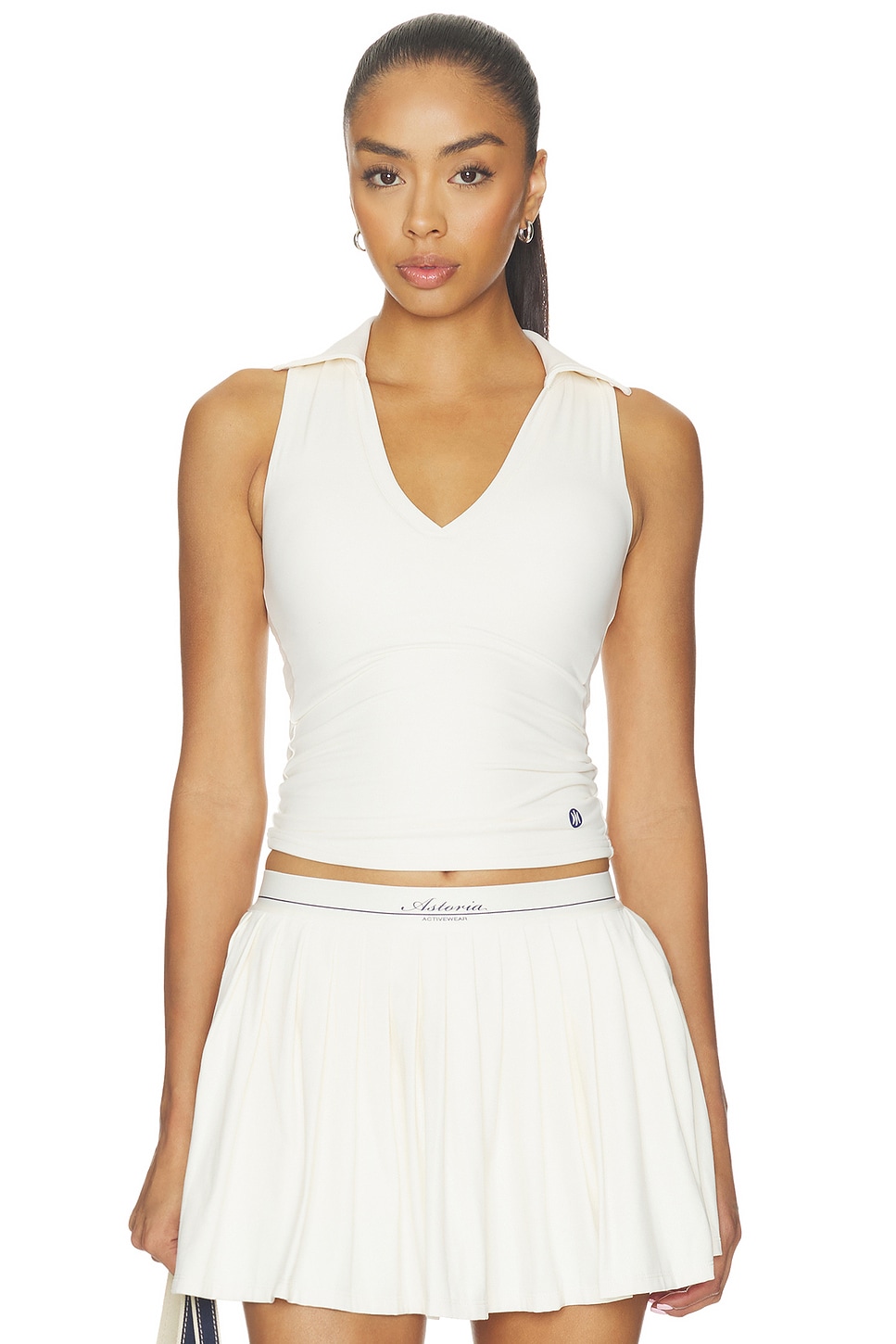 Astoria TOP TIPO POLO SIN MANGAS POLO TANK TOP in Cream